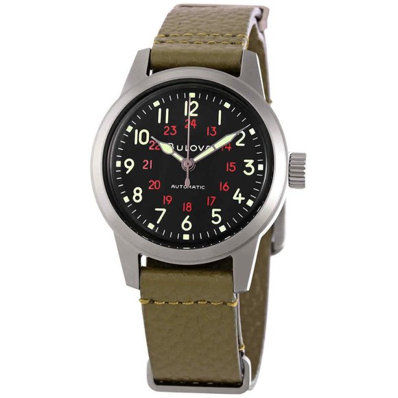 Bulova Other - Bulova Men's Black Automatic Watch! New With Box!